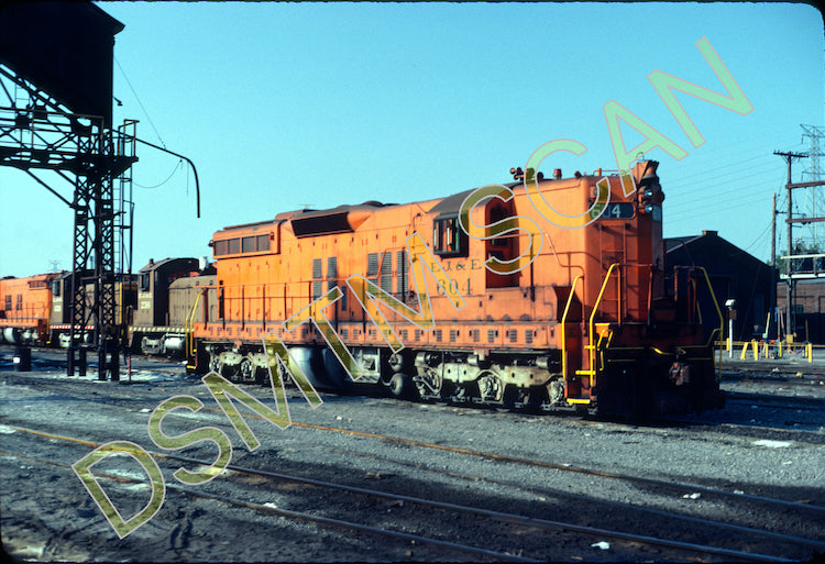 Original Kodachrome Slide, EJ&E SD9 604 at Gary, IN 2/83