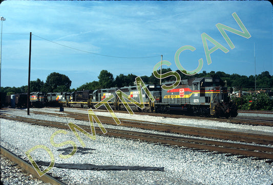 Original Kodachrome Slide, SBD/FL SD40-2 8079 at Corbin, KY 7/7/87