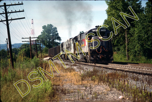 Original Kodachrome Slide, SBD/FL U30C 7244 with coal train departing Corbin, KY 7/7/87