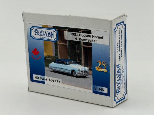 Sylvan Scale Models, HO scale, 1951 Hudson Hornet 4 Door Sedan kit, V-345