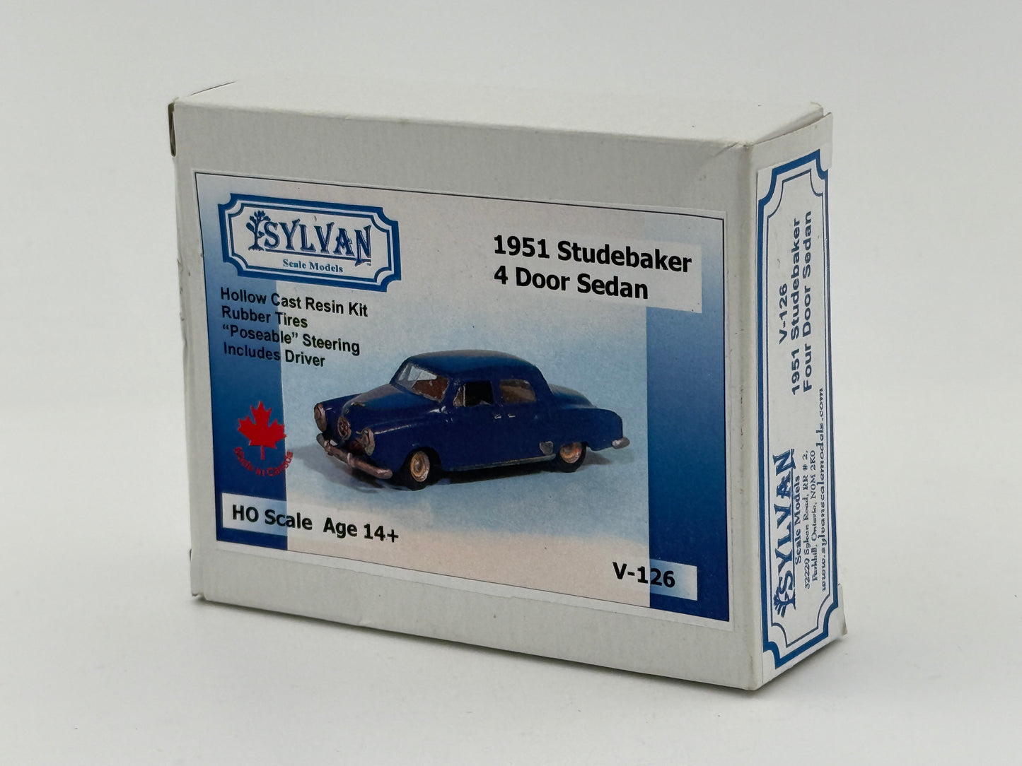 Sylvan Scale Models, HO scale, 1951 Studebaker 4 Door Sedan kit, V-126