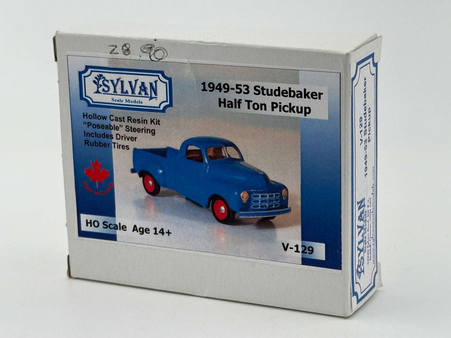 Sylvan Scale Models, HO scale, 1949-53 Studebaker Half Ton Pickup kit, V-129
