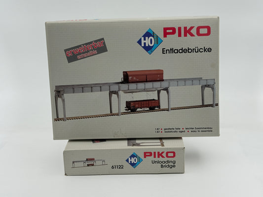 Piko HO scale Classic Line Unloading bridge for hopper cars, building kit, 61122