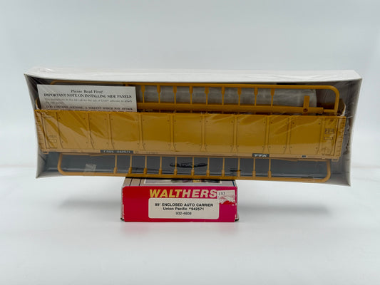 Walthers, HO scale, 89' Enclosed Auto Carrier, Union Pacific (UP) Kit, 942571, 932-4808, Factory Sealed