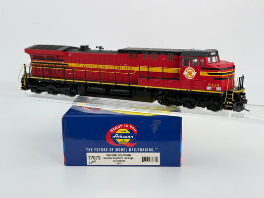 Athearn Ready to Run HO Scale Norfolk Southern/Norfolk Southern Heritage AC4400CW 8114, Kadee couplers installed, pre-owned,&nbsp;DC, DCC ready