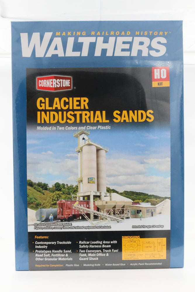Walthers Cornerstone Series, HO scale, Glacier Industrial Sands, Factory sealed, 933-4035