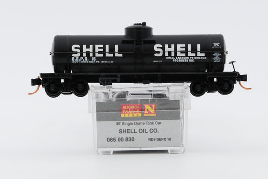 Micro Trains Line Shell Oil Co. 39' Single Dome Tank Car, #16, 065 00 830