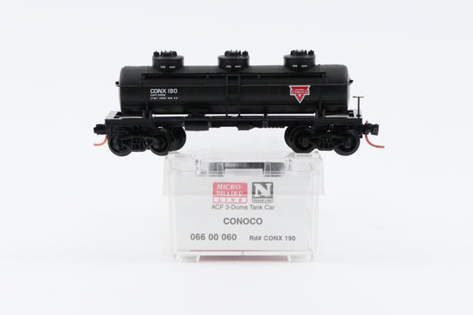 Micro Trains Line Conoco ACF 3-Dome Tank Car #190 066 00 060