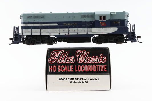 Atlas Classic HO scale Locomotive EMD GP7 Wabash #450, #8438