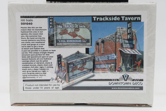 Downtown Deco, HO scale, Trackside Tavern, factory sealed, DD-1040