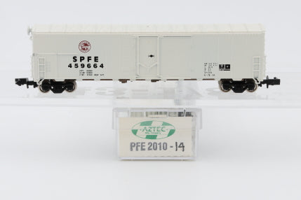 Aztec N scale Southern Pacific SPFE 50ft Reefer, 459664, Rapido style couplers, PFE 2010-14