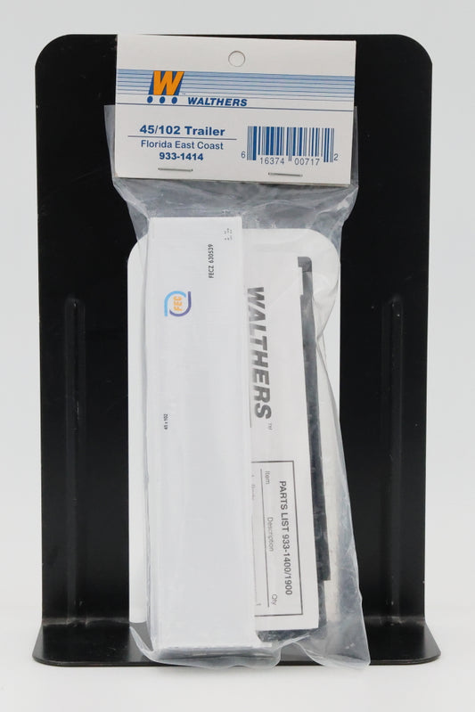 Walthers, HO scale, 45/102 Trailer, FEC (Florida East Coast), Factory sealed, 933-1414
