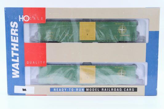 Walthers, HO scale, Detroit, Toledo, and Ironton (DT&I), Pullman Standard 60' Auto Box Cars-Single Door, 2-pack, factory assembled, factory sealed, 932-23565
