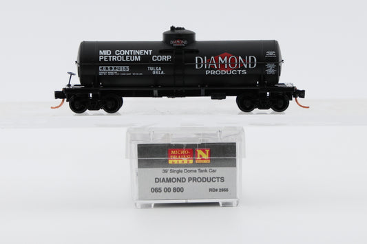 Micro Trains Line Mid Continent Petroleum 39' Single Dome Tank Car #COSX 2955, 065 00 800