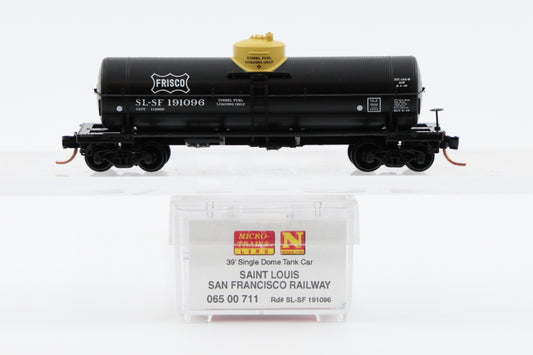 Micro Trains Line SL-SF, Frisco 39' Single Dome Tank Car #191096, 065 00 711