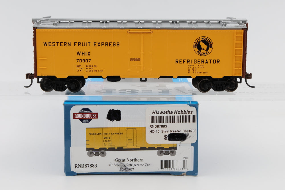 Athearn-Roundhouse, Great Northern Western Fruit Express (GN-WHIX) 40' steel Ice Refrigerator Car, 70807, RND87883