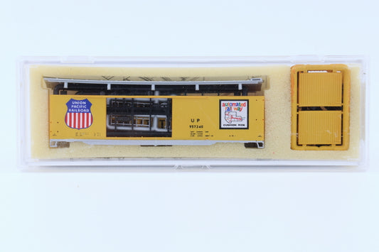 Intermountain N scale Union Pacific (UP) 50' AAR Standard Double Door Boxcar kit, 957240, 60616-01, preowned, new in box