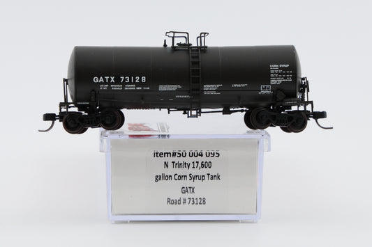 Atlas N Trinity 17,600 Gallon Corn Syrup Tank Car, #GATX73128, 50 004 095
