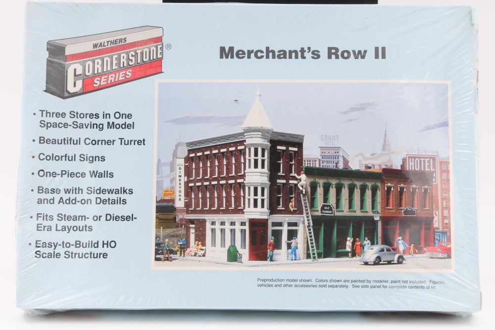 Walthers Cornerstone Series, HO scale, Merchant's Row II, Factory sealed, 933-3029