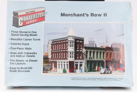 Walthers Cornerstone Series, HO scale, Merchant's Row II, Factory sealed, 933-3029