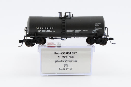 Atlas N Trinity 17,600 Gallon Corn Syrup Tank Car, #GATX73165, 50 004 097