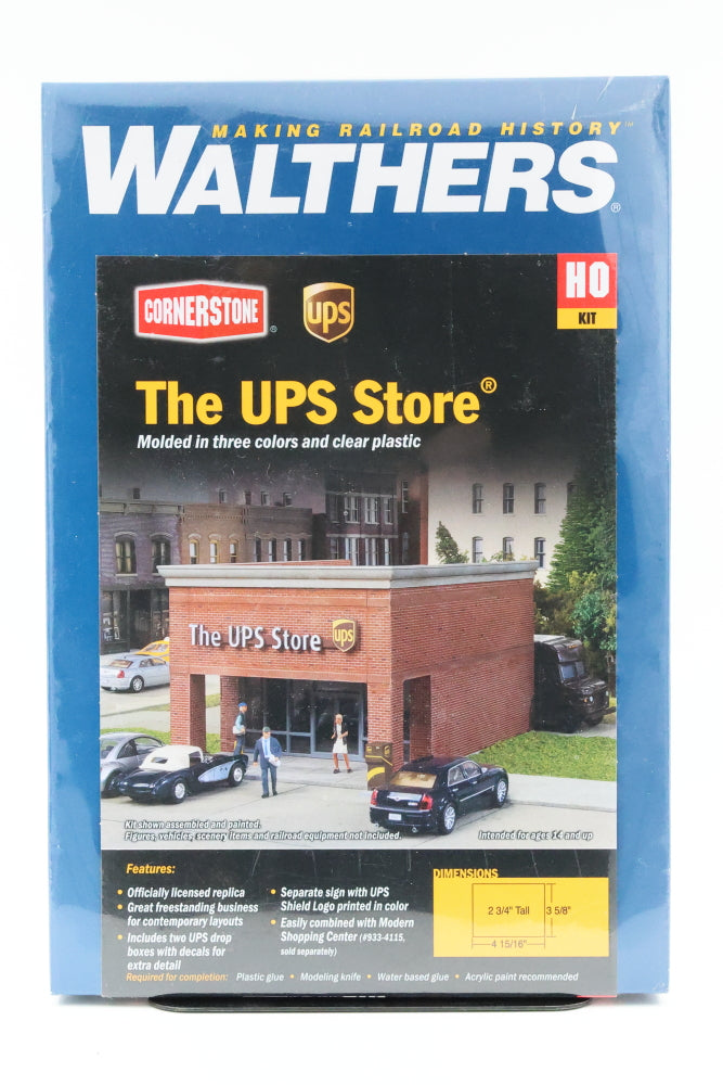 Walthers Cornerstone Series, HO scale, The UPS Store, Factory sealed, 933-4112