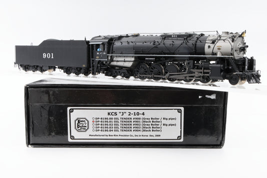 Boo-Rim Precision Co Kansas City Southern (KCS) "J" 2-10-4, #901 (Black Boiler) Factory painted (?), Original box
