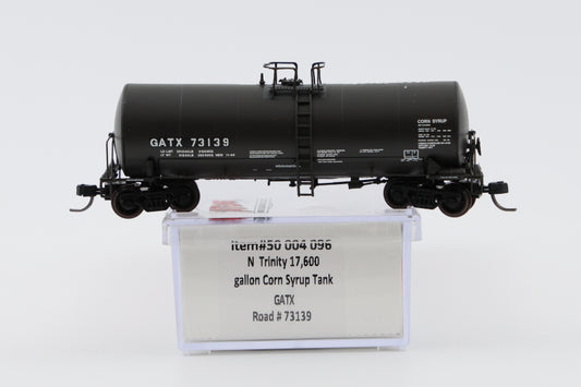 Atlas N Trinity 17,600 Gallon Corn Syrup Tank Car, #GATX73139, 50 004 096