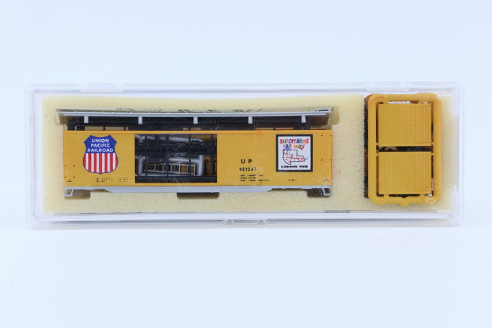 Intermountain N scale Union Pacific (UP) 50' AAR Standard Double Door Boxcar kit, 957247, 60616-05, preowned, new in box