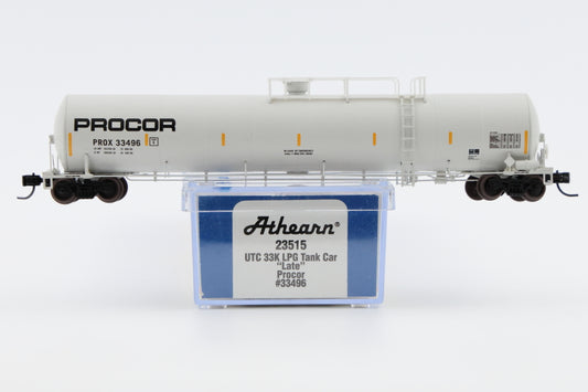 Athearn UTC 33K LPG Tank Car, "Late", Procor ,#PROX33496, 23515