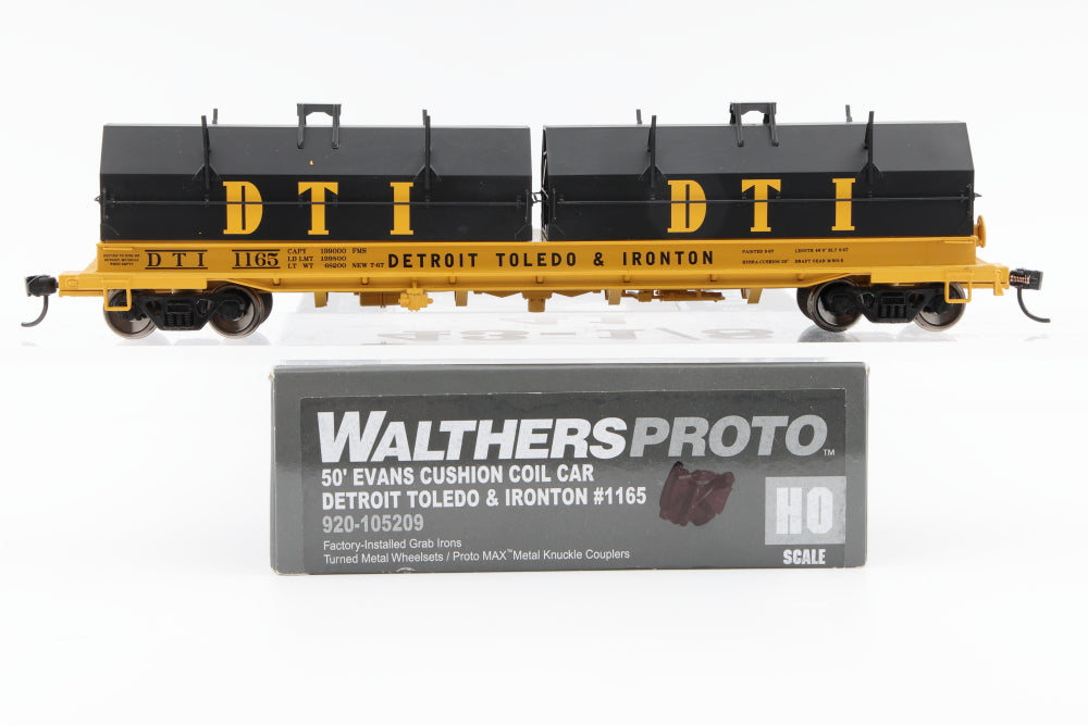 Walthers Proto, HO scale, Detroit, Toledo, and Ironton (DT&I) 50ft Evans Cushion Coil Car, 1165, 920-105209