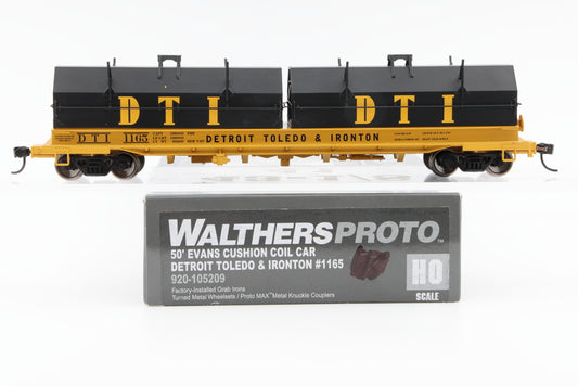 Walthers Proto, HO scale, Detroit, Toledo, and Ironton (DT&I) 50ft Evans Cushion Coil Car, 1165, 920-105209