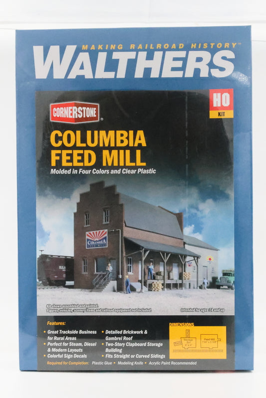 Walthers Cornerstone Series, HO scale, Columbia Feed Mill, Factory sealed, 933-3090