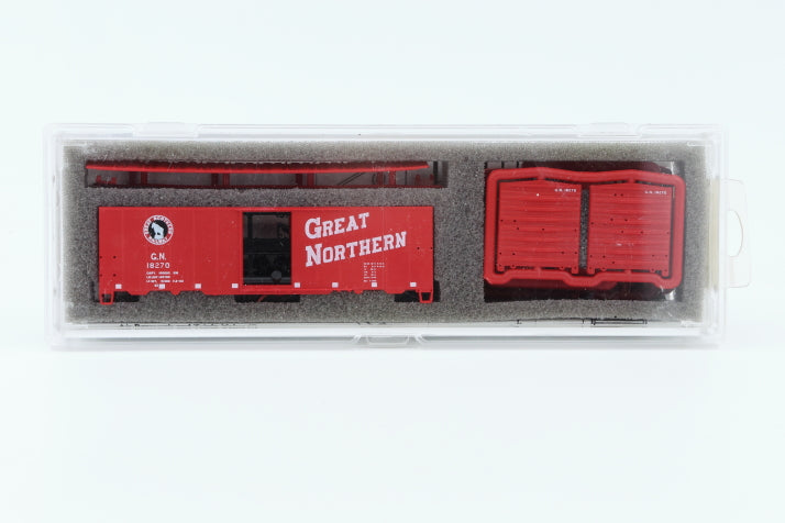 Intermountain N scale Great Northern (GN) 40' 12 Panel Boxcar kit, 18270 61002-07, preowned, new in box