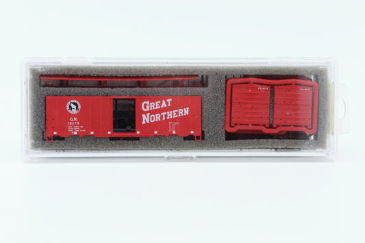 Intermountain N scale Great Northern (GN) 40' 12 Panel Boxcar kit, 18270 61002-07, preowned, new in box