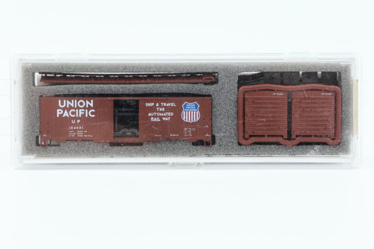 Intermountain N scale Union Pacific (UP) 1937 AAR 40' Boxcar kit, 184681 60721-04, preowned, new in box