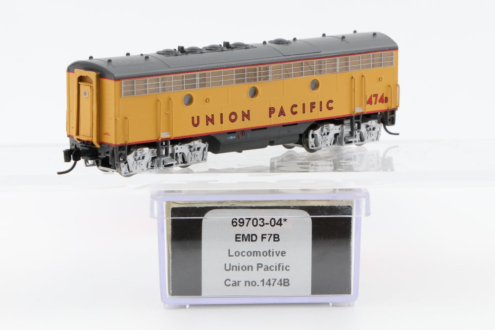 Intermountain N scale Union Pacific (UP) F7B 1474B, Kadee Like couplers, 69703-04*