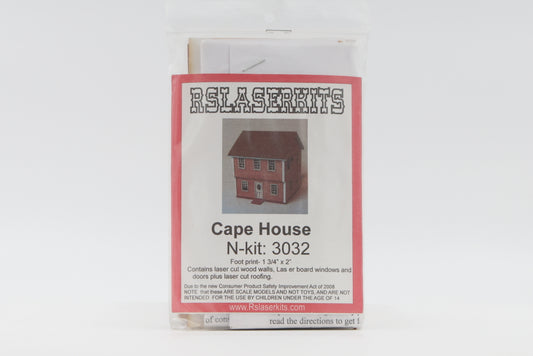 RS Laser Kits N scale Cape House, N-Kit: 3032, factory sealed