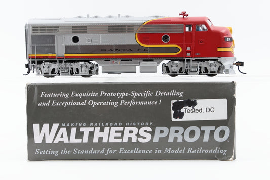 Walthers Proto HO scale Santa Fe Passenger F7A-B Set; F7A #45, Walthers Part# 920-47697, DC
