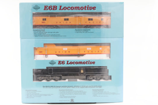 Proto 2000 Union Pacific (UP) E6 A-B set, 997 A unit, with Mars light Item 23277, powered; 987C B-unit Item 23278, unpowered, Factory Sealed,&nbsp;