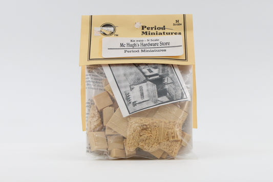 Period Miniatures, N scale, Mc Hugh's Hardware Store kit, #450