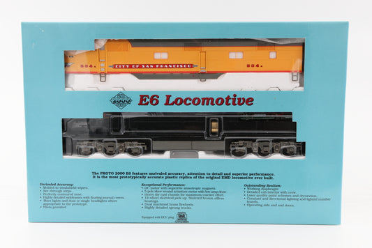 Proto 2000 Union Pacific (UP) E6A 904A "City of San Francisco" powered, with Mars light, Item 23196, pre-owned NIB