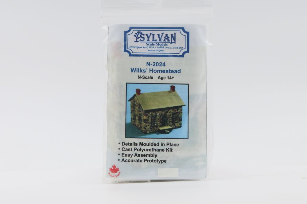 Sylvan Scale Models N scale, Wilks' Homestead kit, N-2024