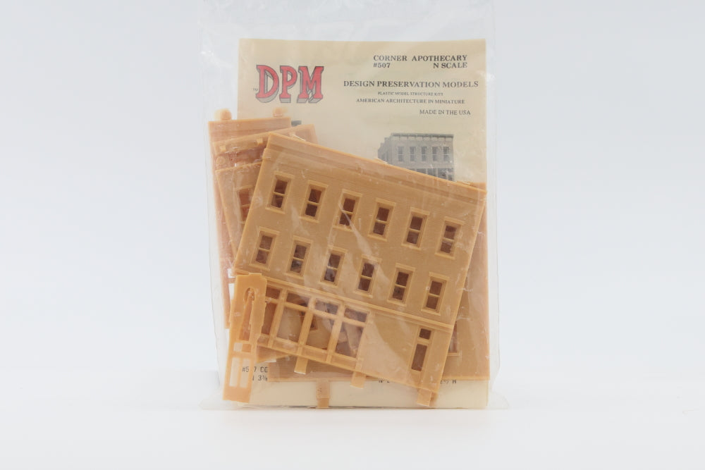 DPM, Design Preservation Models, N scale, Corner Apothecary kit, #507