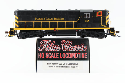 Atlas Classic HO scale Locomotive EMD GP7 Detroit and Toledo Shore Line #50, #20 000 220