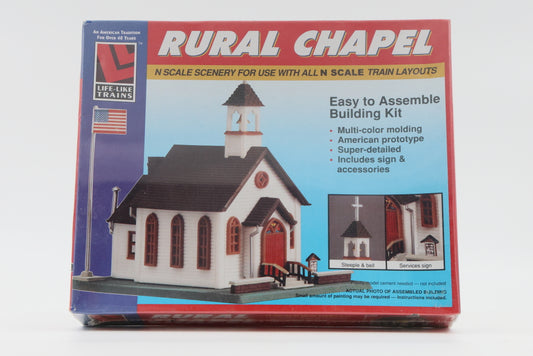 Life Like N scale Rural Chapel Kit, No.7464, factory sealed