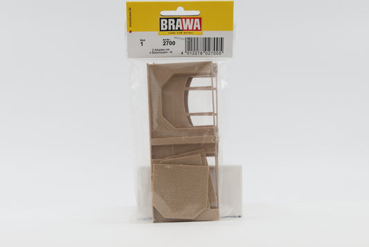 Brawa N scale Enclosed Stone Arch Wall # 186-2700