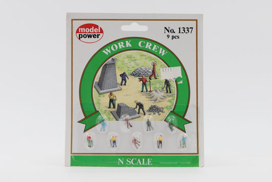 Model Power N scale Work Crew, 9 pieces, No.1337
