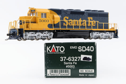 Kato HO scale Santa Fe EMD SD40, 5003, 37-6327, DC, used