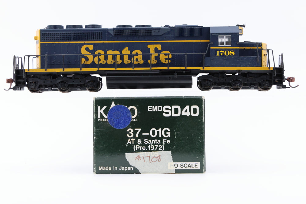 Kato HO scale Santa Fe EMD SD40, 1708, 37-01G, DC, used
